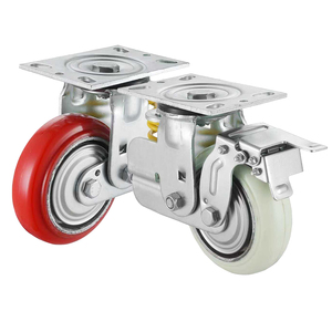 Heavy duty shock absorbing single spring caster (Galvanized)