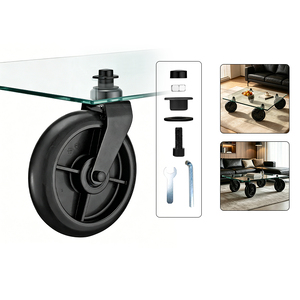 Industrial style tea table casters